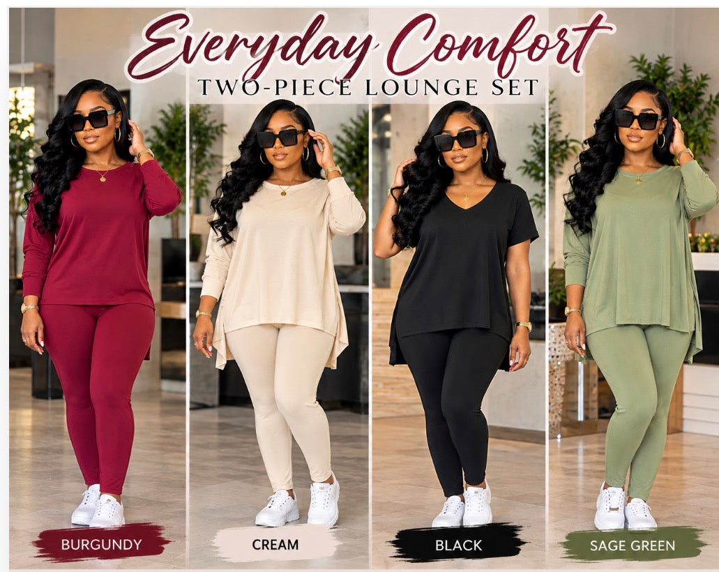 Comfort Two-Piece Pants Lounge Set
