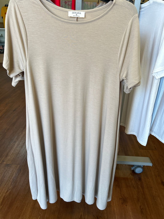 Crew Neck Dress