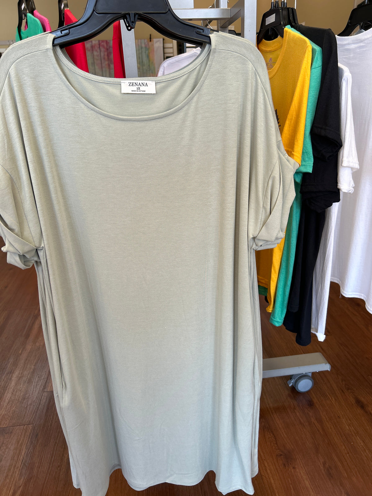 Crew Neck Dress